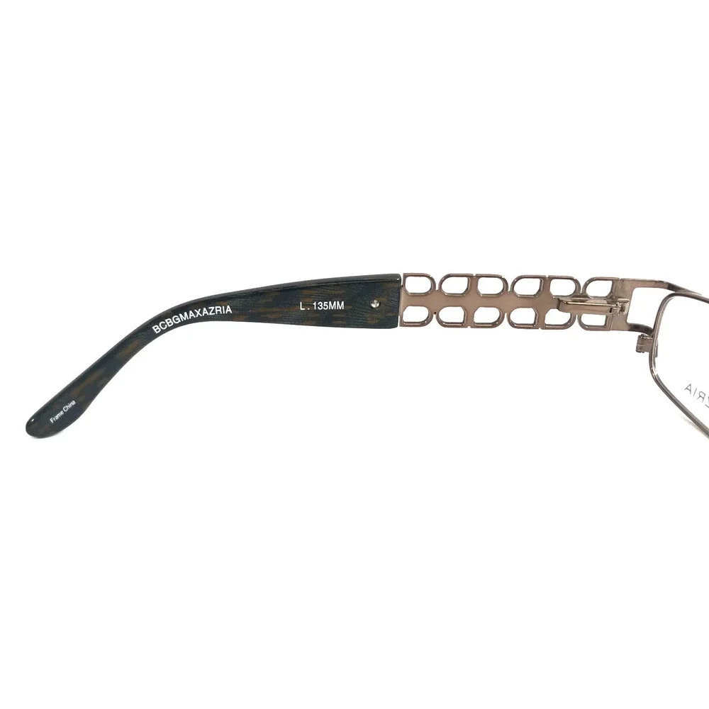 BCBGMAXAZRIA Eyeglasses Frames G-AYANA SAND Brown Gold Rectangle 54-17-135